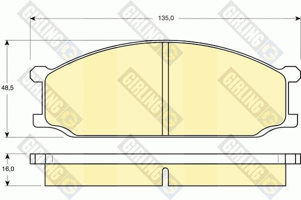 Brake Pad Set, disc brake (6102049)