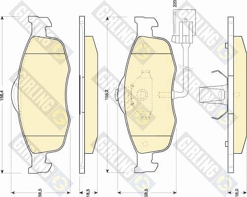 Brake Kit, disc brake (6410462)