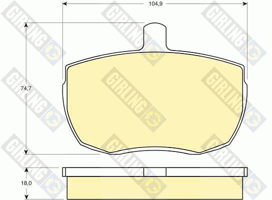 Brake Pad Set, disc brake (6103416)