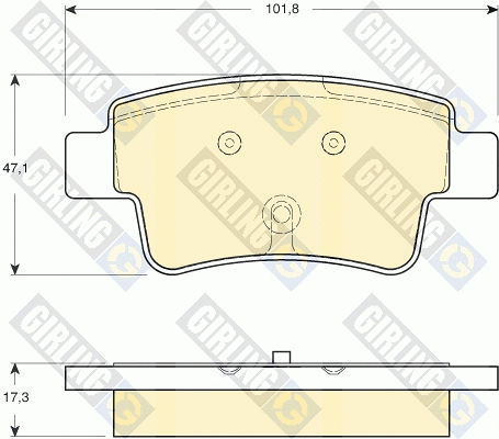 Brake Pad Set, disc brake (6116564)