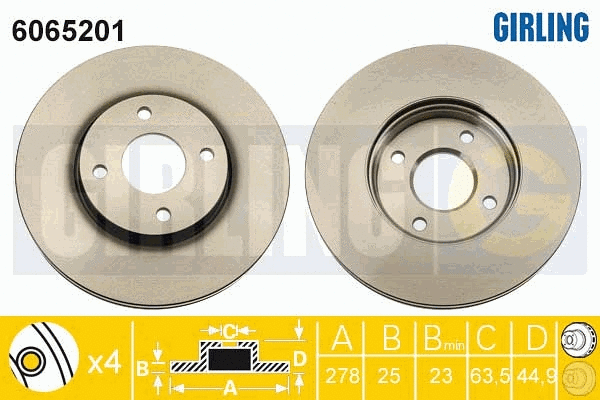 Brake Disc (6065201)