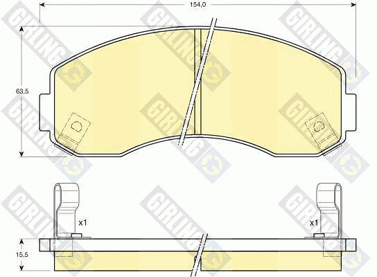 Brake Pad Set, disc brake (6131459)