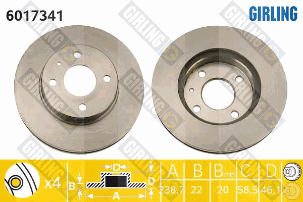 Brake Disc (6017341)