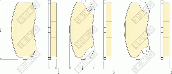 Brake Pad Set, disc brake (6134929)