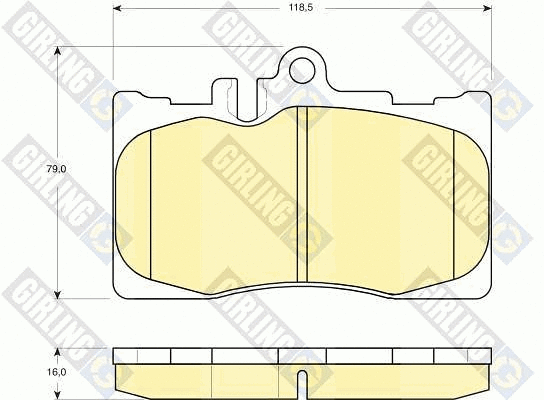 Brake Pad Set, disc brake (6133229)