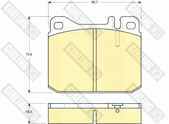 Brake Pad Set, disc brake (6111032)