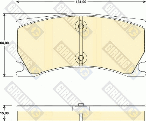 Brake Pad Set, disc brake (6118019)