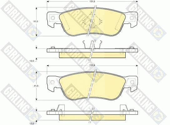 Brake Pad Set, disc brake (6107689)