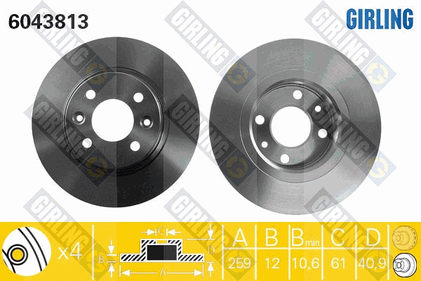 Brake Disc (6043813)