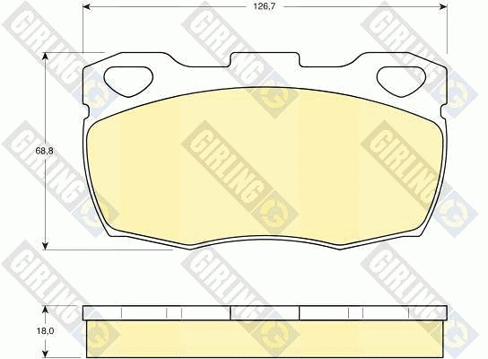 Brake Pad Set, disc brake (6103956)