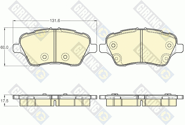 Brake Pad Set, disc brake (6119593)