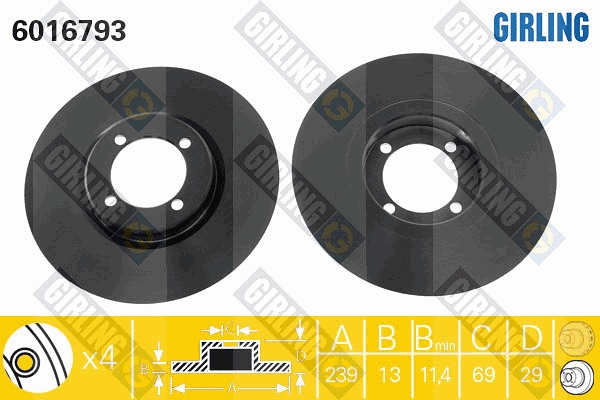 Brake Disc (6016793)