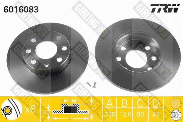 Brake Disc (6016083)