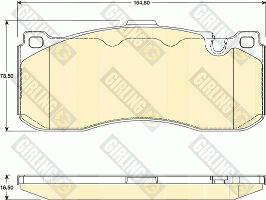 Brake Pad Set, disc brake (6118029)