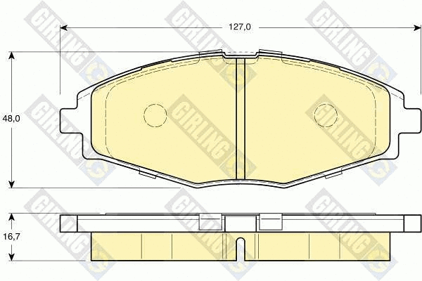 Brake Pad Set, disc brake (6131959)
