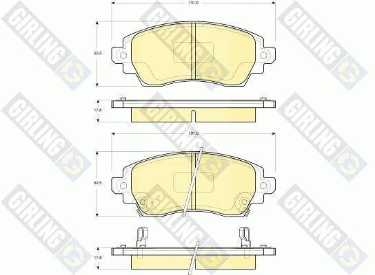 Brake Pad Set, disc brake (6133339)