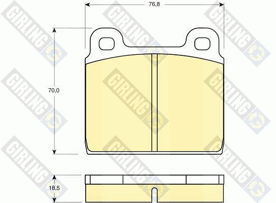 Brake Pad Set, disc brake (6104072)