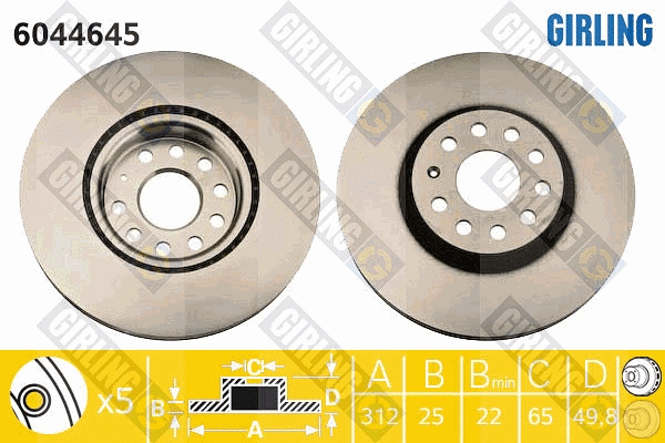 Brake Disc (6044645)