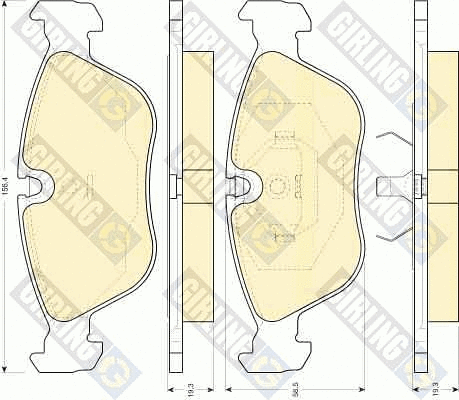 Brake Pad Set, disc brake (6111592)
