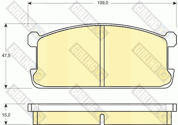 Brake Pad Set, disc brake (6101949)