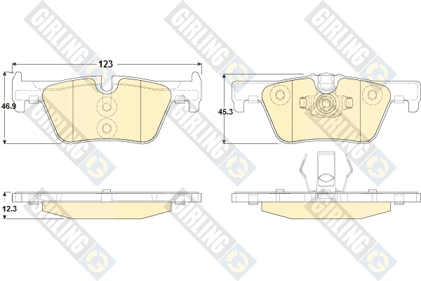 Brake Pad Set, disc brake (6119192)