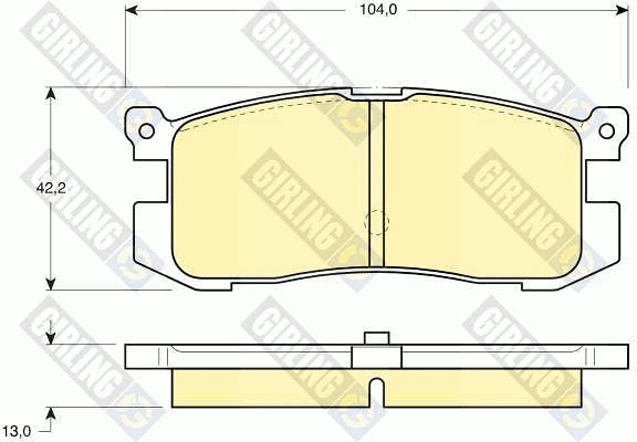 Brake Pad Set, disc brake (6110259)