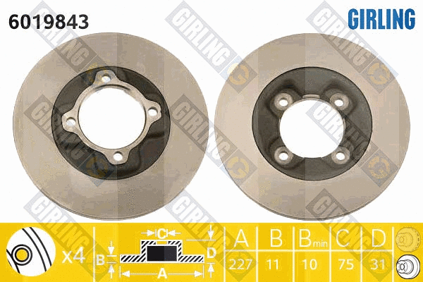 Brake Disc (6019843)