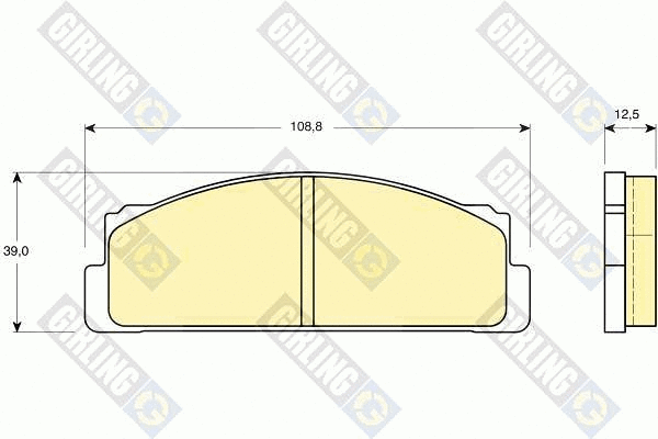 Brake Pad Set, disc brake (6101053)