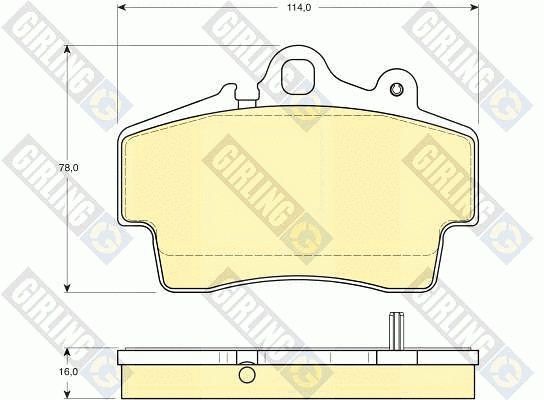 Brake Pad Set, disc brake (6113949)