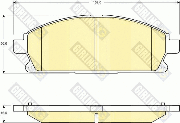Brake Pad Set, disc brake (6132939)