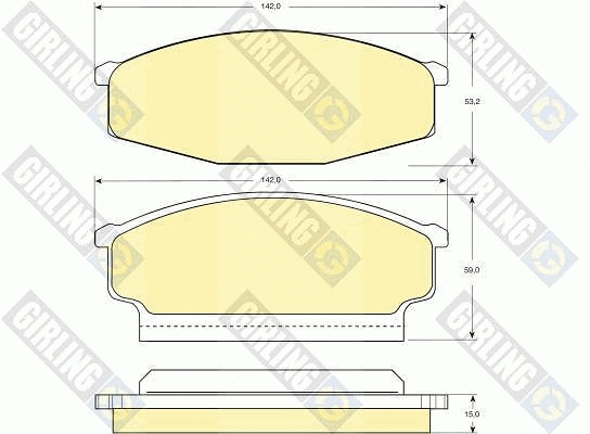 Brake Pad Set, disc brake (6107489)