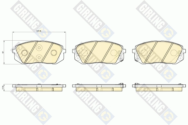 Brake Pad Set, disc brake (6135309)