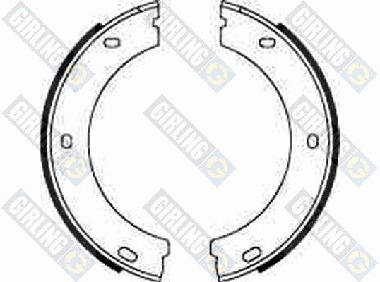 Brake Shoe Set, parking brake (5185472)