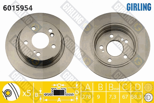 Brake Disc (6015954)