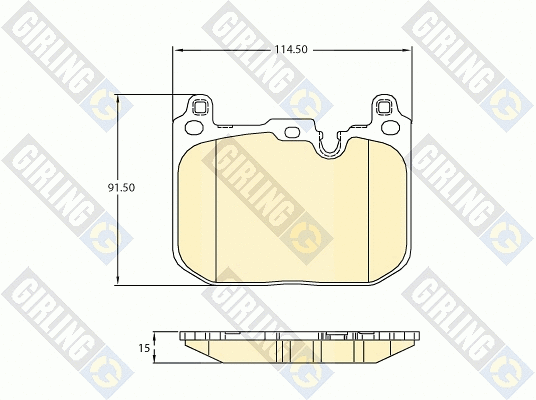 Brake Pad Set, disc brake (6121375)
