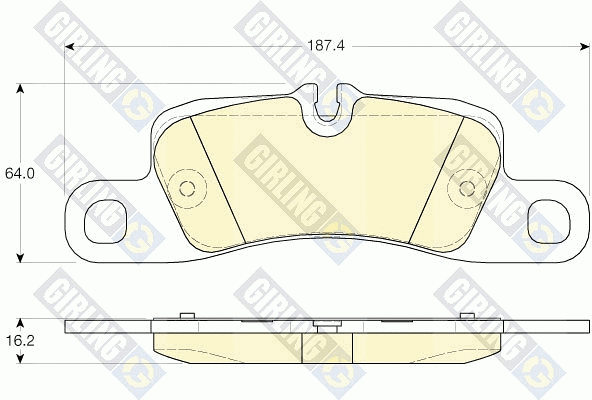 Brake Pad Set, disc brake (6119626)