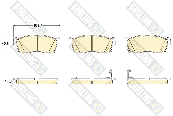 Brake Pad Set, disc brake (6119409)