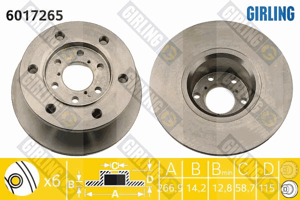 Brake Disc (6017265)