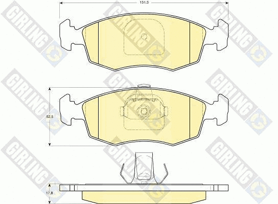 Brake Pad Set, disc brake (6113832)