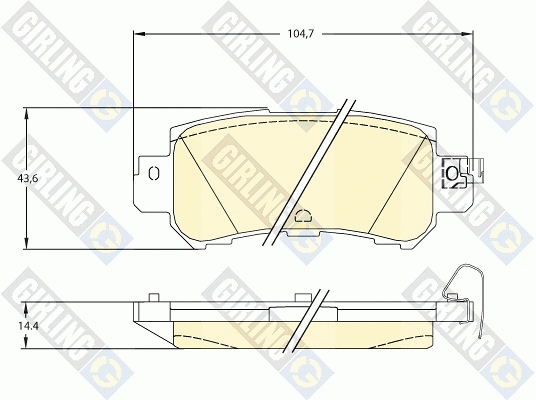 Brake Pad Set, disc brake (6135395)