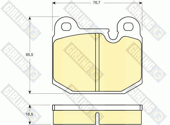 Brake Pad Set, disc brake (6106542)