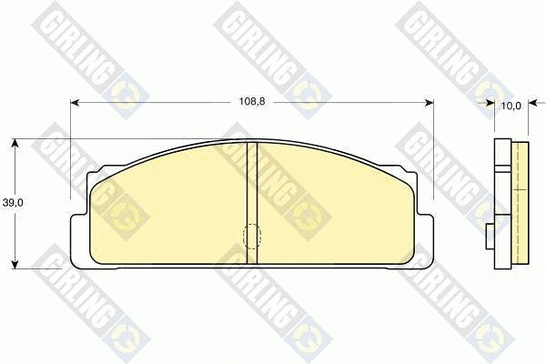 Brake Pad Set, disc brake (6101073)