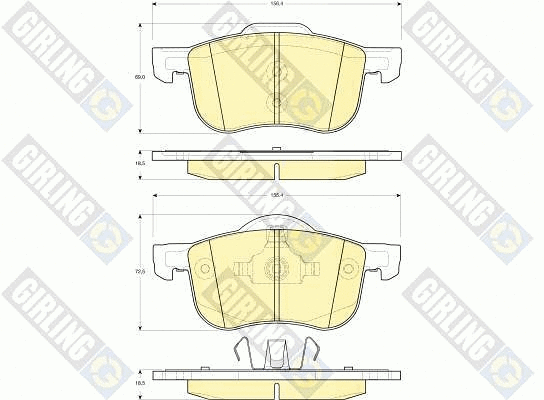 Brake Pad Set, disc brake (6113882)