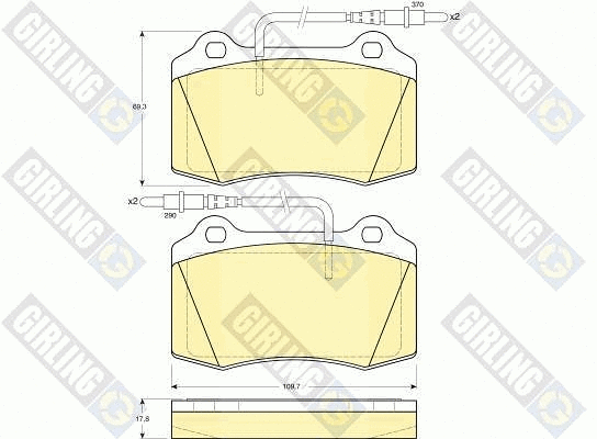Brake Pad Set, disc brake (6113599)