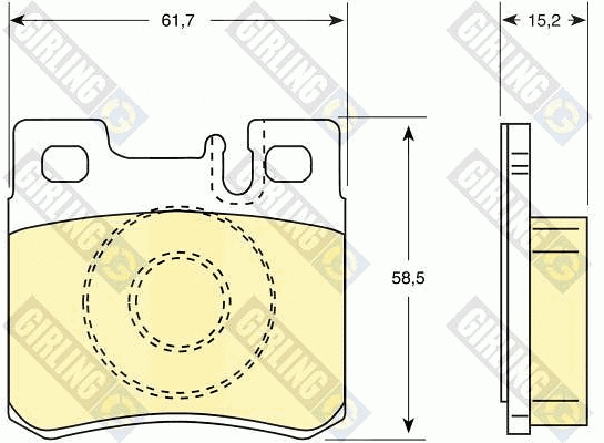 Brake Pad Set, disc brake (6109872)