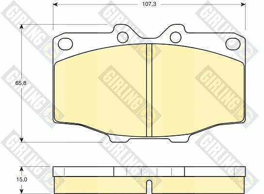 Brake Pad Set, disc brake (6103529)