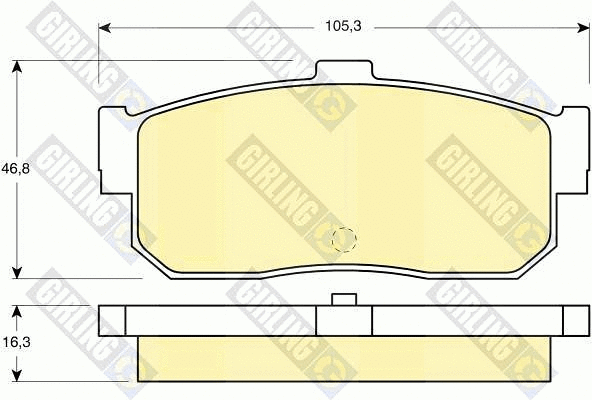 Brake Pad Set, disc brake (6111729)