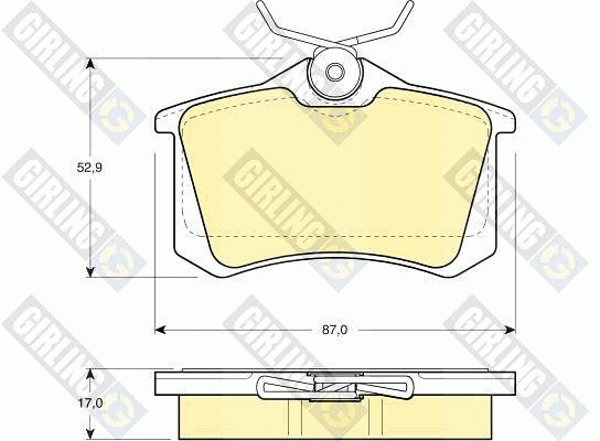 Brake Pad Set, disc brake (6111961)