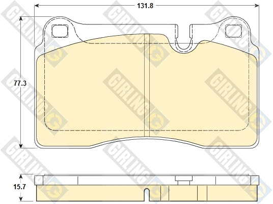 Brake Pad Set, disc brake (6120485)