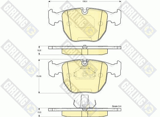 Brake Pad Set, disc brake (6112612)
